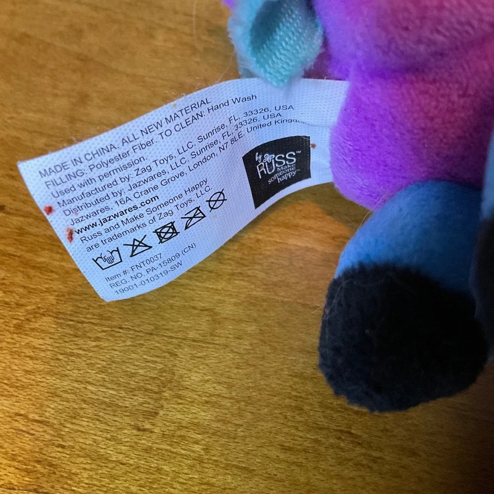 Fortnite Llama Plush Toy 2018 Epic Games Jazwares Purple‎ Blue